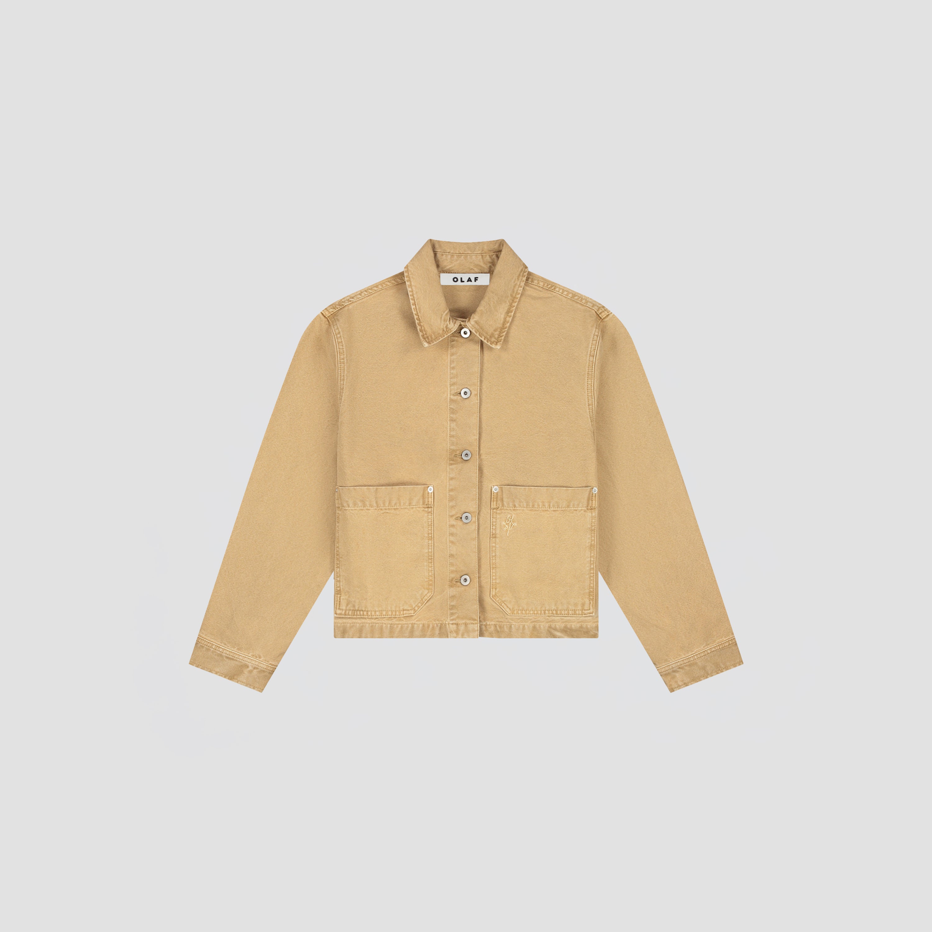 Monogram Washed Canvas Jacket - Medal Bronze