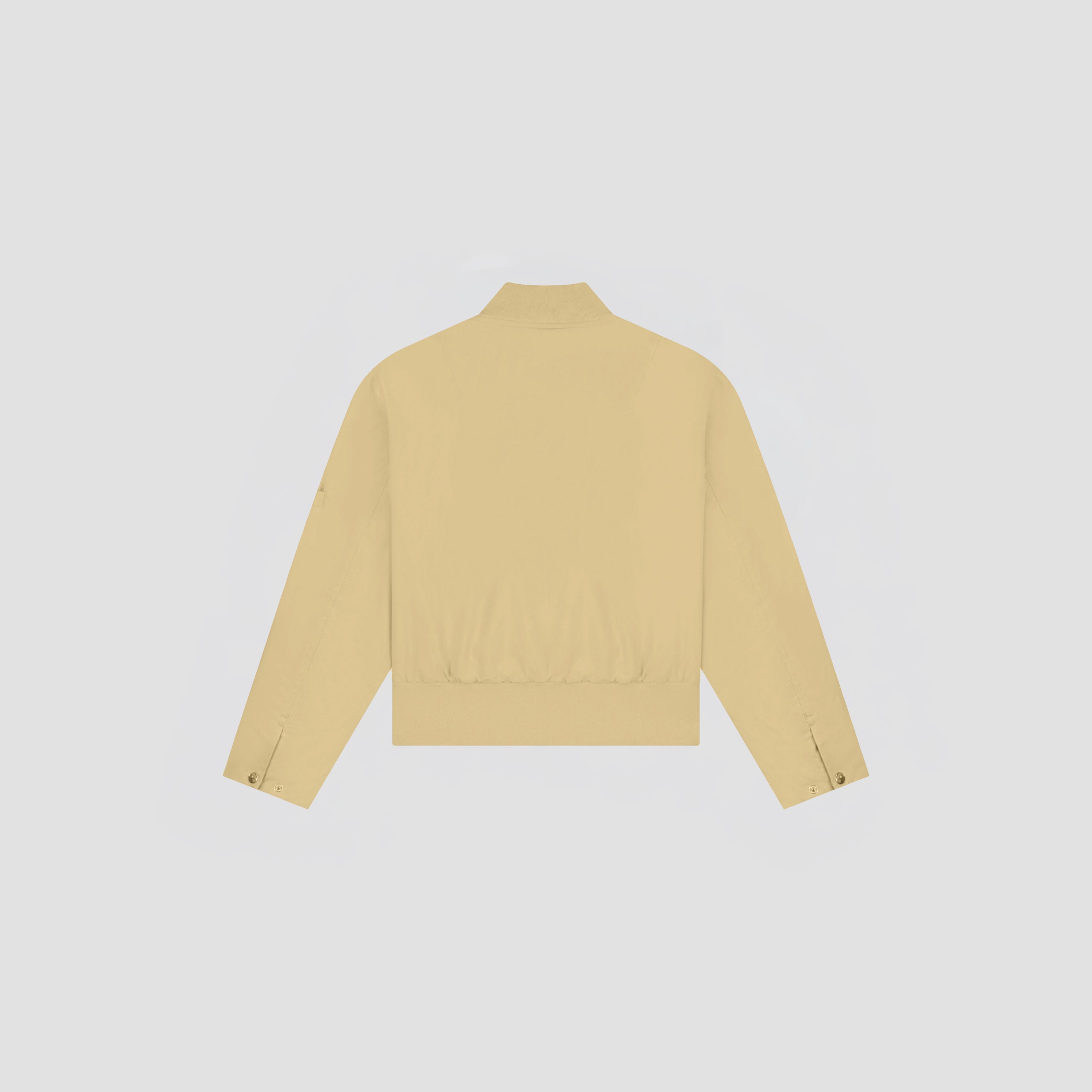 Retro Logo Bomber Jacket - Cement