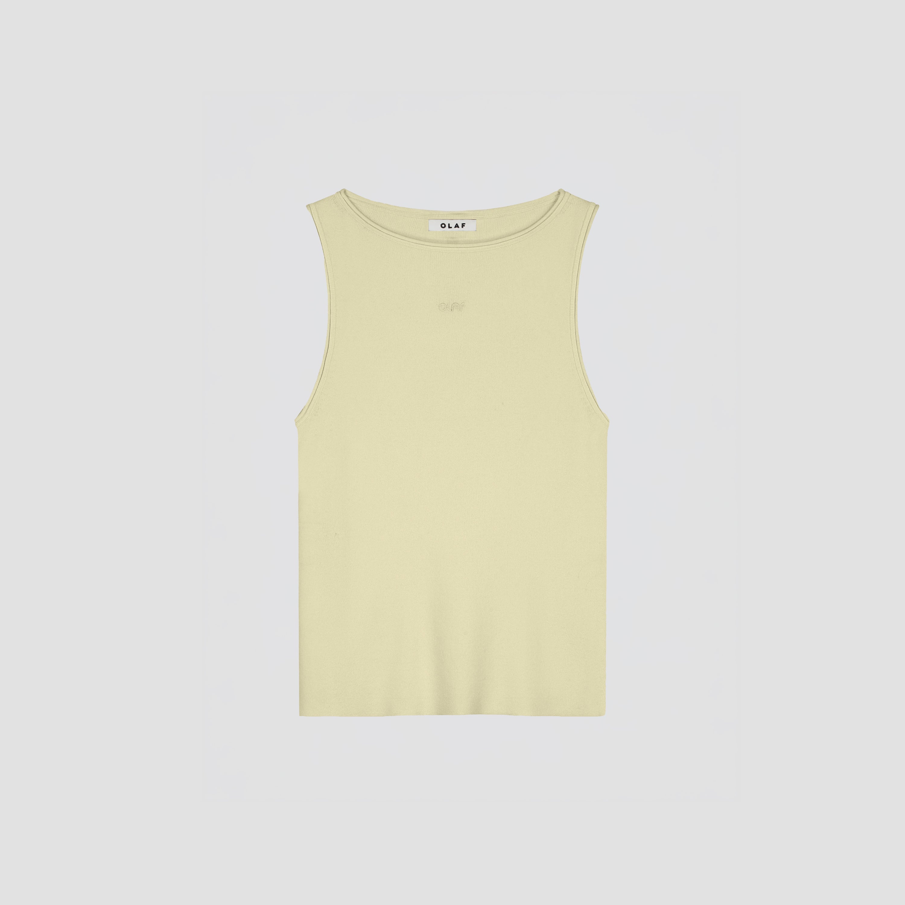 Retro Logo Sleeveless Knit - Off-White