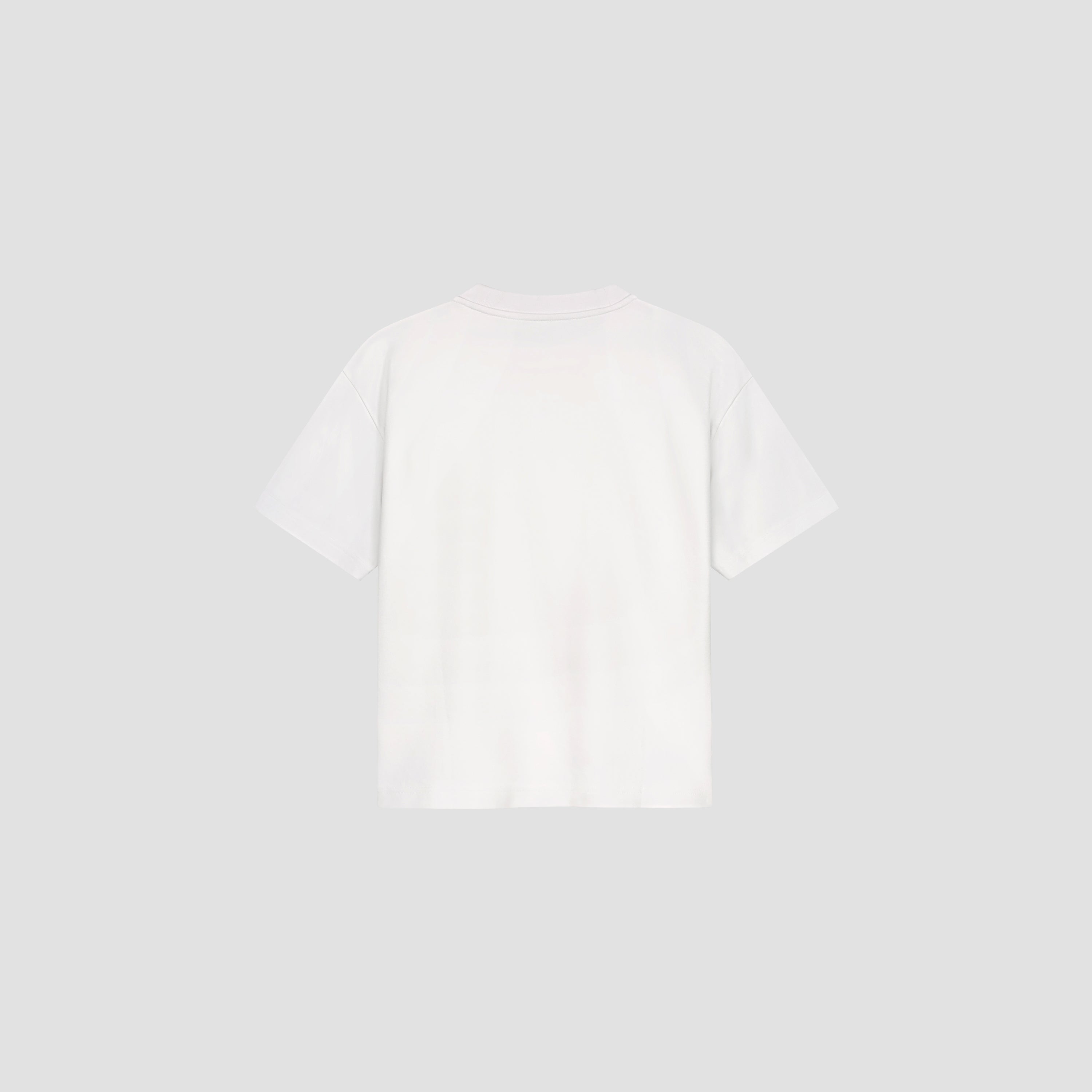 Dotted Retro Logo Tee - Optical White