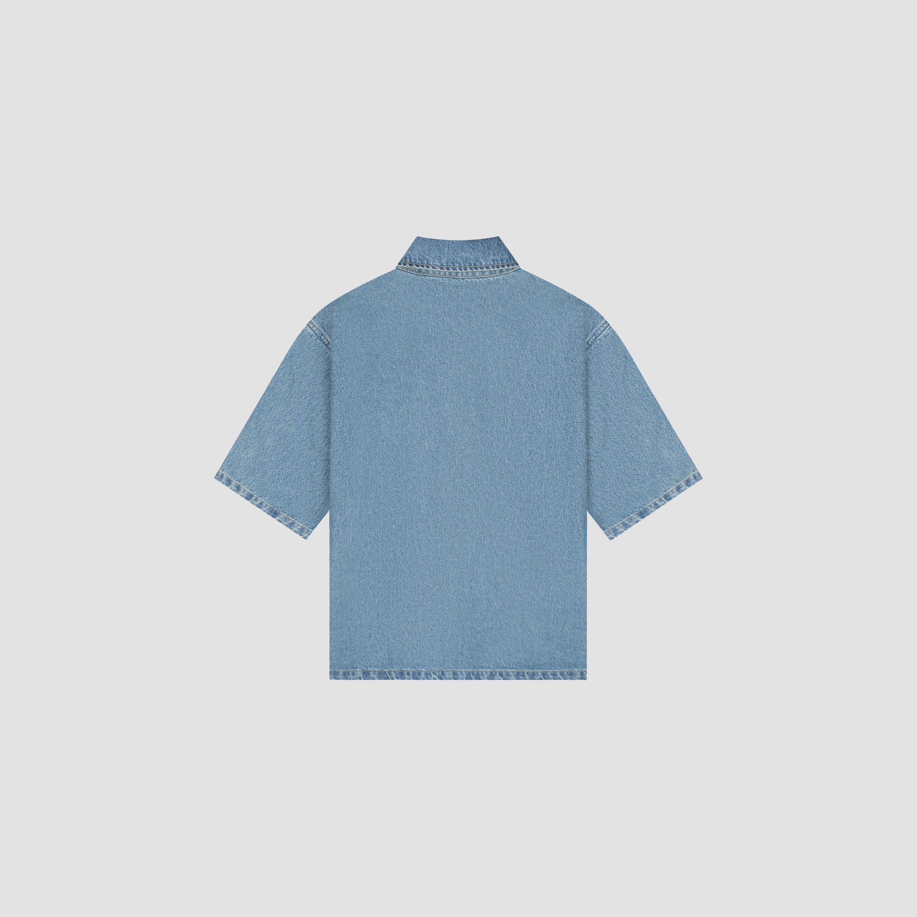 Monogram SS Denim Jacket - Light Indigo