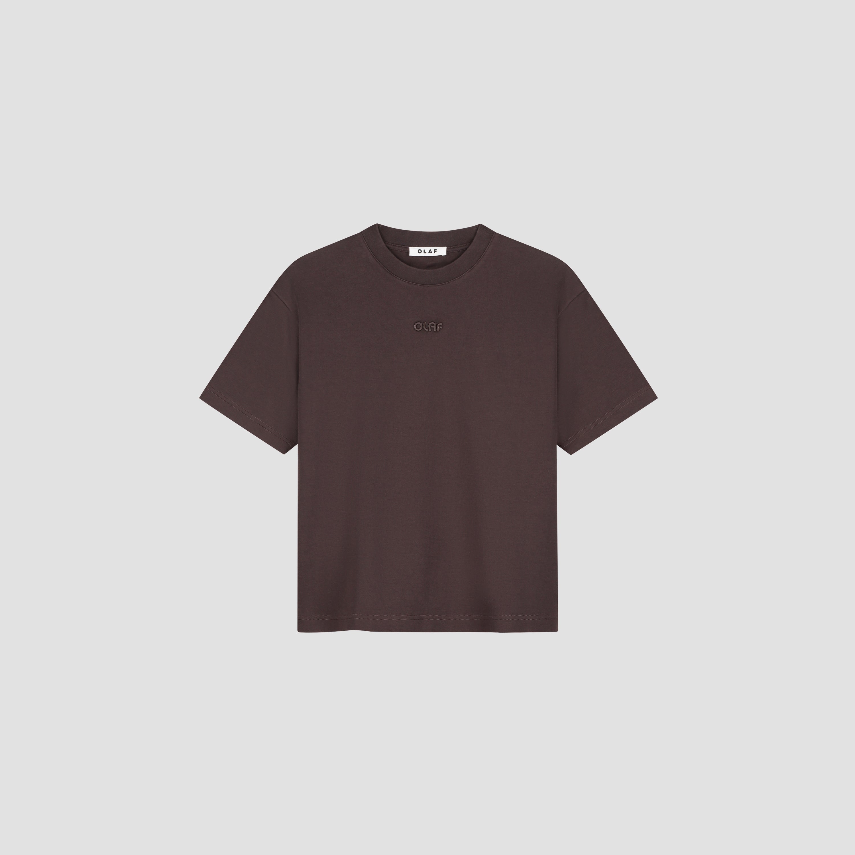 Retro Logo Boxy Tee - Chocolate Plum