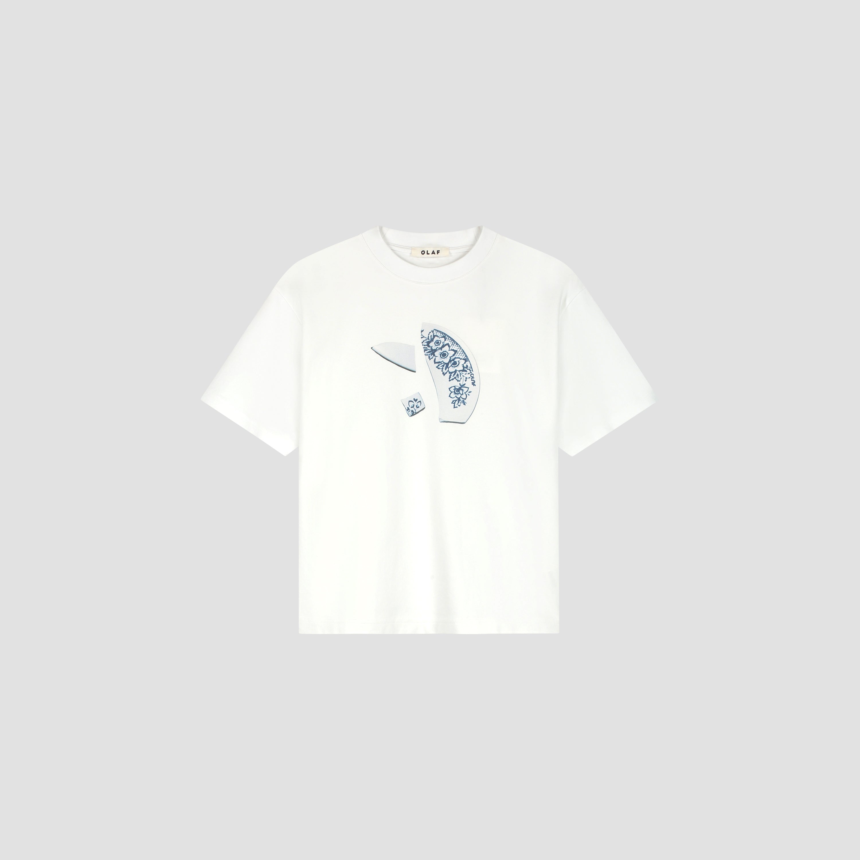 Broken Plate Tee - Optical White