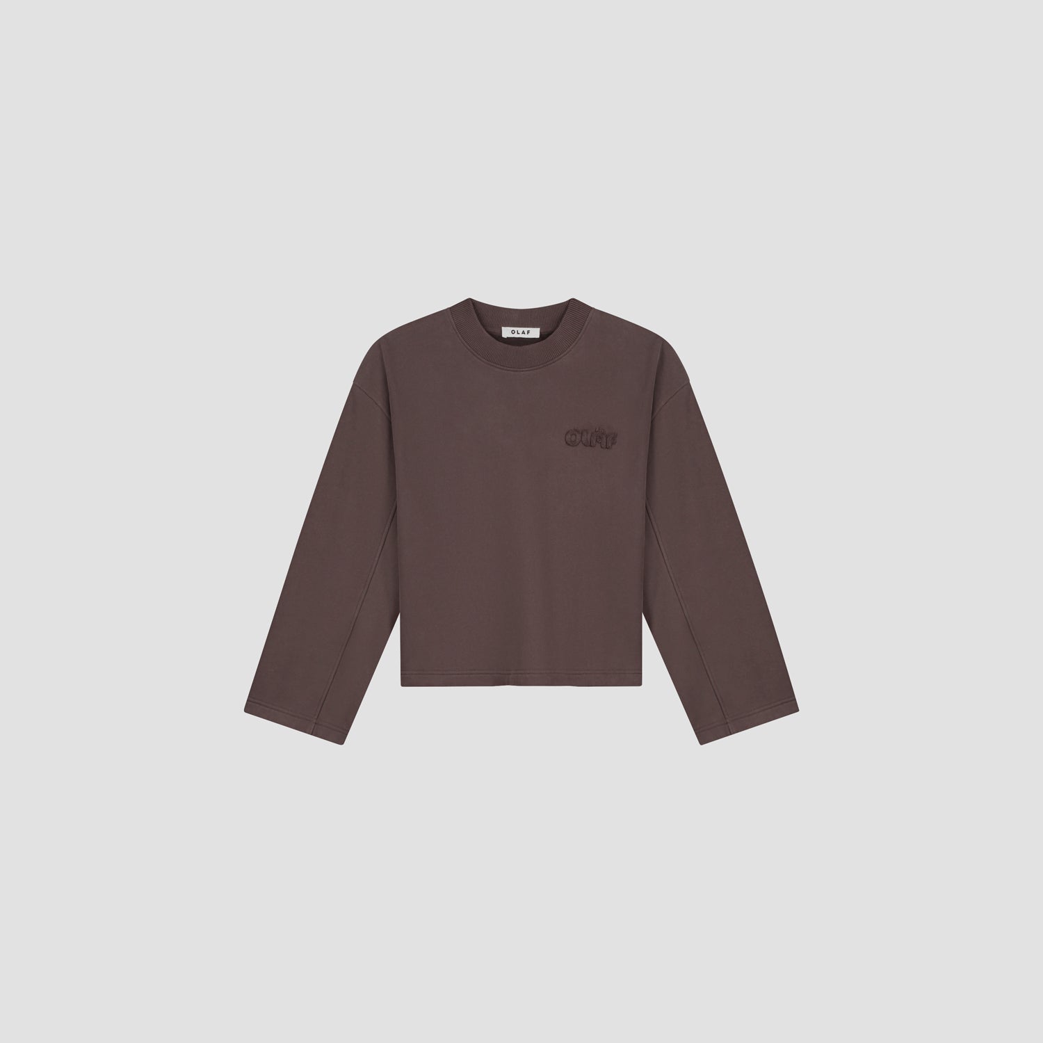 Retro Logo Crewneck - Chocolate Plum