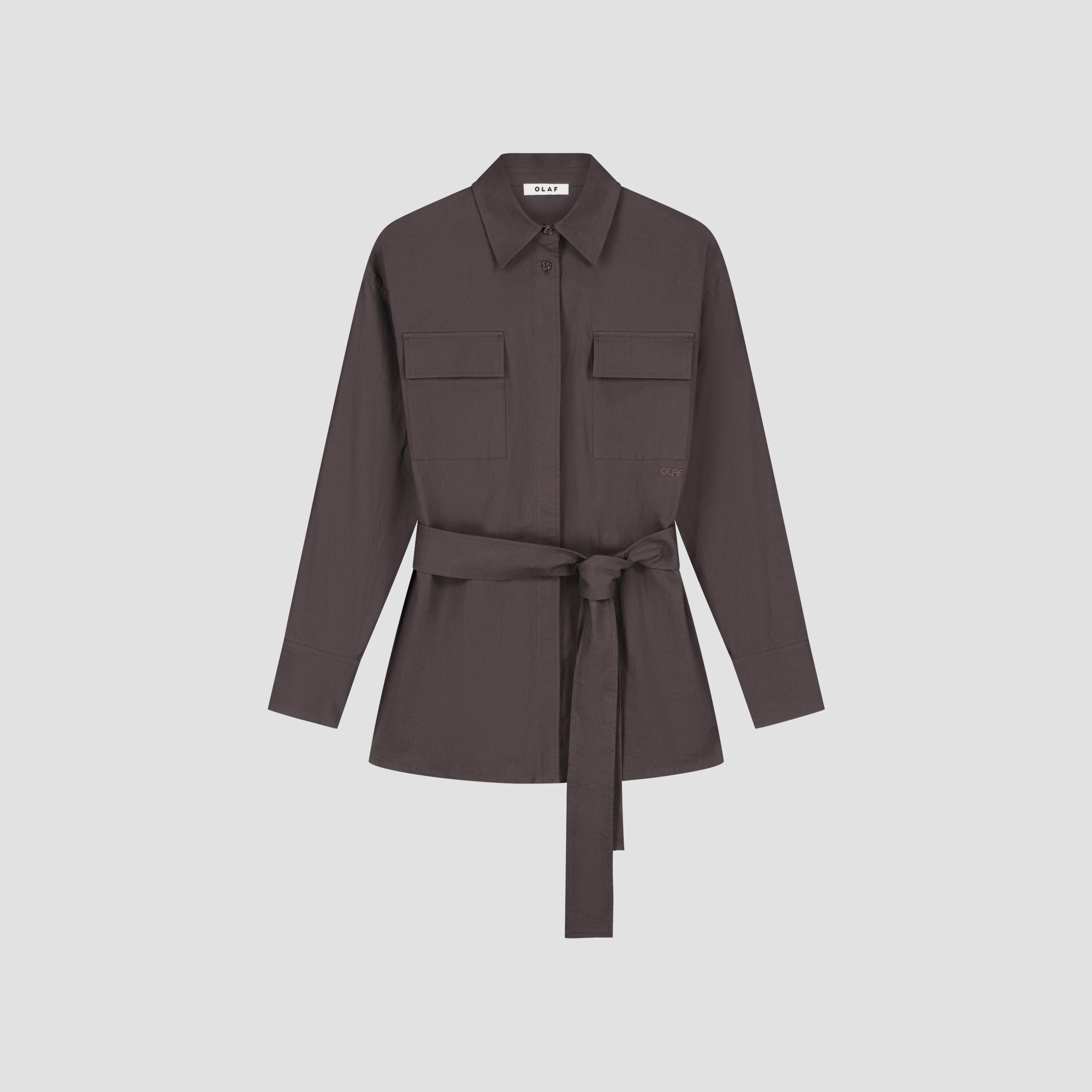 Tie Shirt - Chocolate Plum