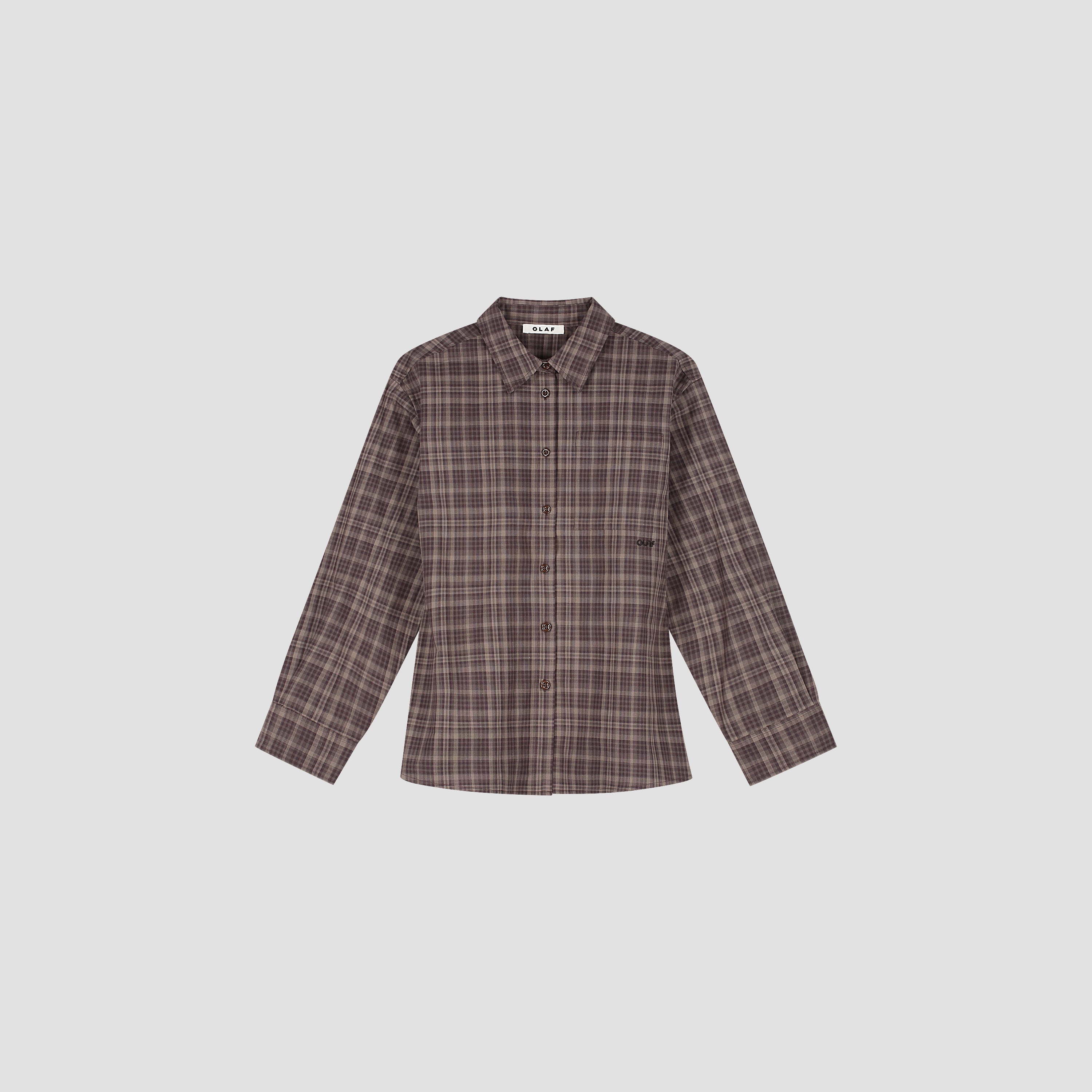 Checked Fitted Shirt - Chocolate Plum